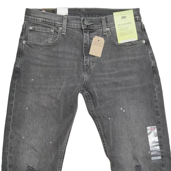 Levis 512 Flex Slim Fit Tapered Leg Stretch Jeans Men's Size 32x32 Black NEW!!!! - Picture 4 of 12